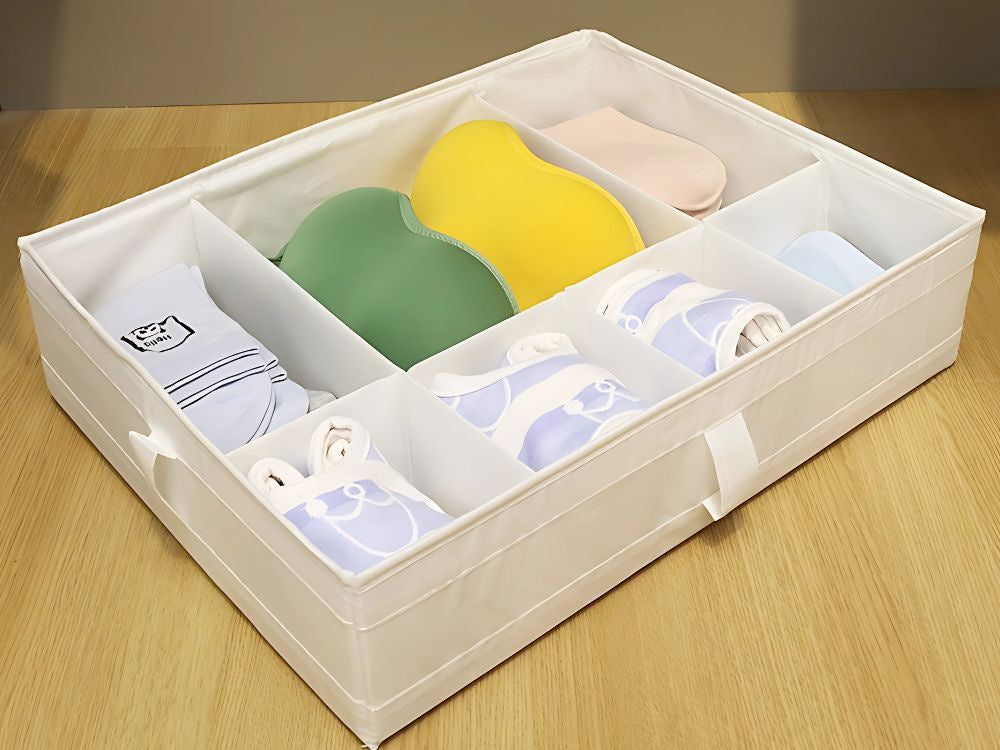 Apatinio trikotažo organizatoriaus kojinių stalčių spintos skirtukų įdėklas baltas, Baltas, Szín, Fehér