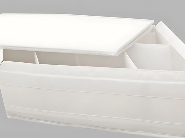 Apatinio trikotažo organizatoriaus kojinių stalčių spintos skirtukų įdėklas baltas, Baltas, Szín, Fehér