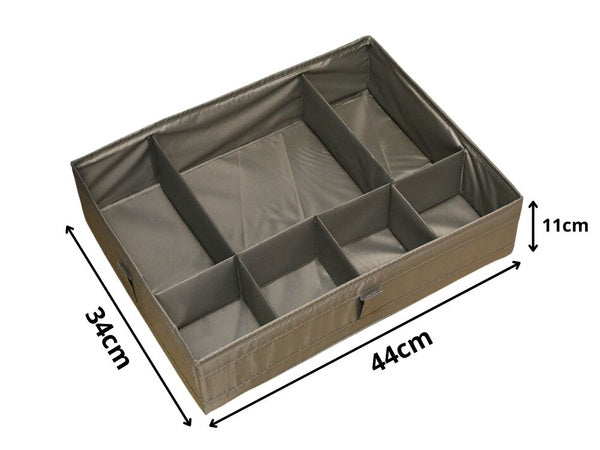 Apatinio trikotažo organizatorius kojinių stalčius stalčiaus skirtuko įdėklas pilkos spalvos, Pilka, Szín, Szürke