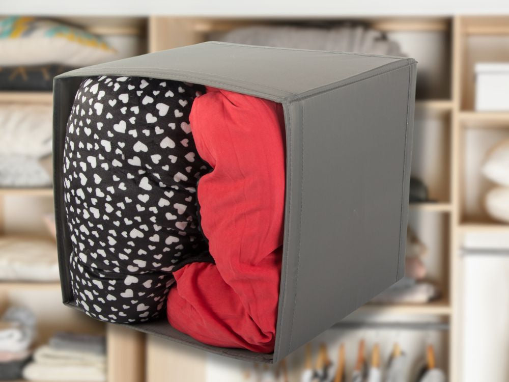 Organizatorius dėžutė drabužių drabužių drabužių skalbinių spinta konteineris didelis, Pilka, Szín, Szürke