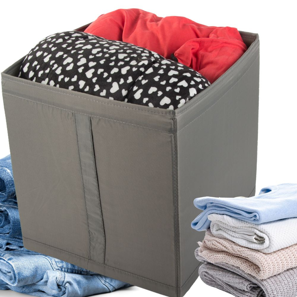 Organizatorius dėžutė drabužių drabužių drabužių skalbinių spinta konteineris didelis, Pilka, Szín, Szürke
