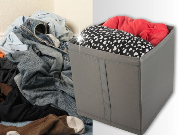 Organizatorius dėžutė drabužių drabužių drabužių skalbinių spinta konteineris didelis, Pilka, Szín, Szürke