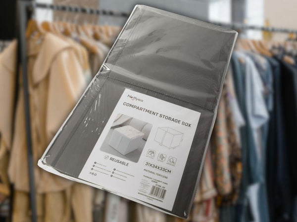 Organizatorius dėžutė drabužių drabužių drabužių skalbinių spinta konteineris didelis, Pilka, Szín, Szürke