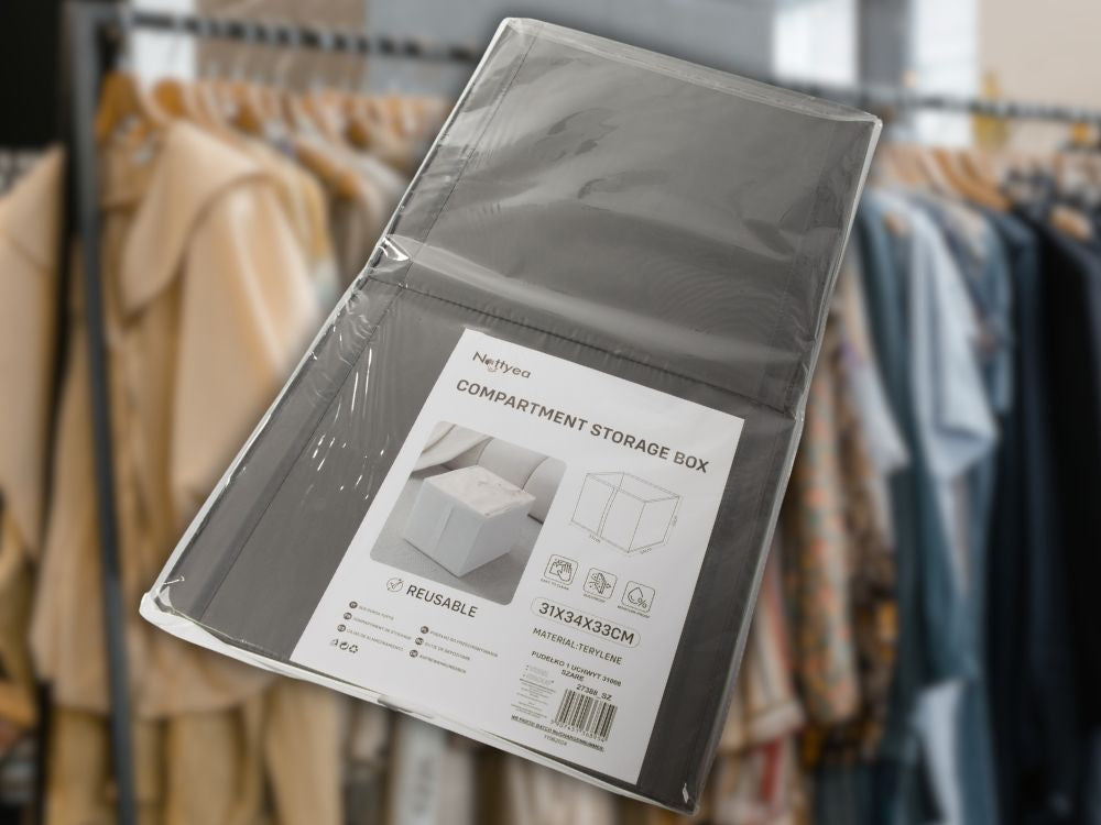 Organizatorius dėžutė drabužių drabužių drabužių skalbinių spinta konteineris didelis, Pilka, Szín, Szürke