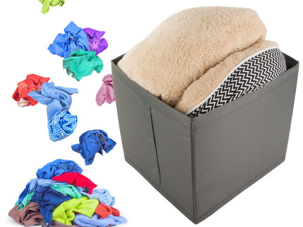 Organizatorius dėžutė drabužių drabužių drabužių skalbinių spinta konteineris didelis, Pilka, Szín, Szürke