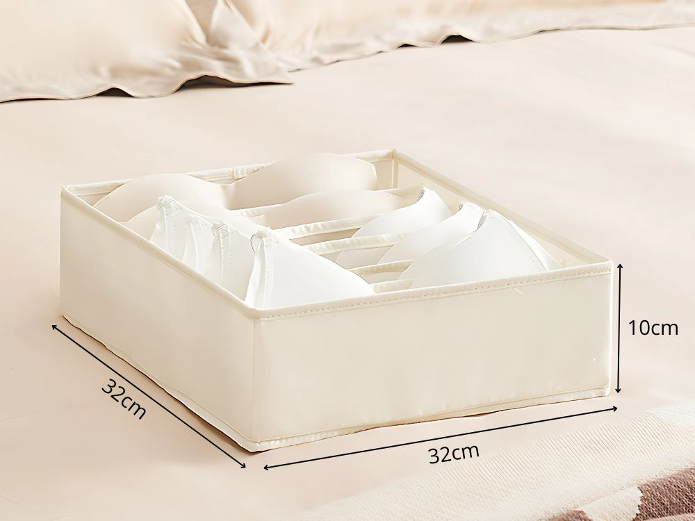 Liemenėlės organizatorius 6 skyriai spintos stalčiui baltas, Baltas, Szín, Fehér