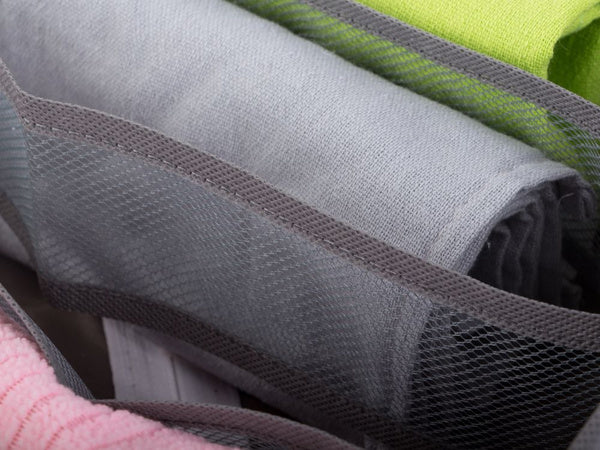 Liemenėlės organizatorius 6 skyriai spintos stalčiui pilka, Pilka, Szín, Szürke