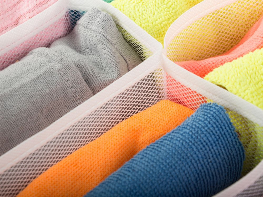 Apatinių drabužių organizatorius spintos stalčiui 8 skyriai, Baltas, Szín, Fehér