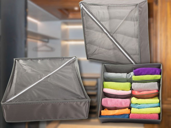 Skalbinių organizatorius spintos stalčiui 8 skyriai, Pilka, Szín, Szürke