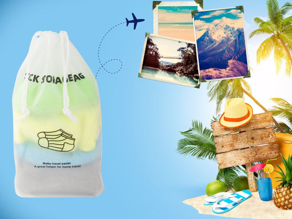 Kelioninis kojinių krepšys lėktuvo organizatorius, atsparus vandeniui, skirtas kelionėms