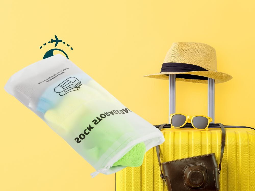 Kelioninis kojinių krepšys lėktuvo organizatorius, atsparus vandeniui, skirtas kelionėms