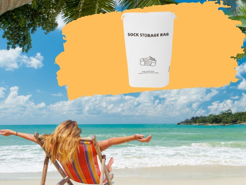 Kelioninis kojinių krepšys lėktuvo organizatorius, atsparus vandeniui, skirtas kelionėms