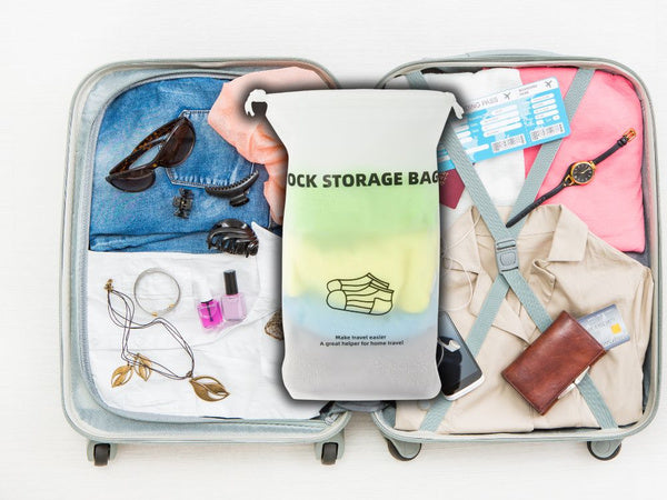 Kelioninis kojinių krepšys lėktuvo organizatorius, atsparus vandeniui, skirtas kelionėms