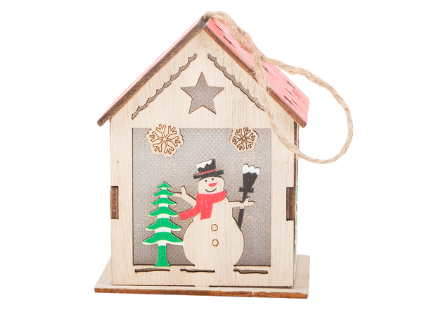 Medinis kabantis žibintas kalėdų eglutės apšvietimas kalėdinė dekoracija sniego senis