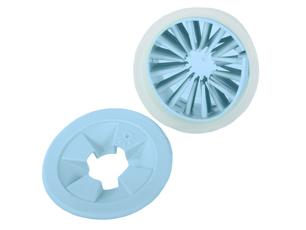 Letenų valiklis šunims ir katėms silikoninis puodelis silikoninis plaukų valiklis su letena, Mėlyna, Szín, Kék