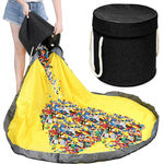 Žaislų dėžė blokeliai su kilimėliu, organizuojantis krepšys žaislų dėžė su dangčiu ir rankenomis, Juoda, Szín, Fekete