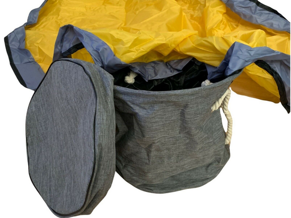 Žaislų dėžė blokeliai su kilimėliu, organizuojantis krepšys žaislų dėžė su dangčiu ir rankenomis