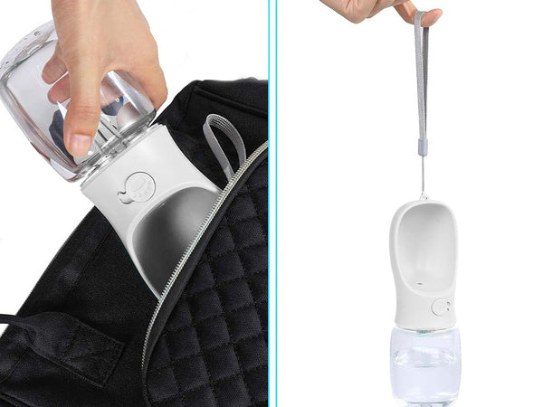 Vandens dubenėlis nešiojamam šuniui walking poison 380ml, Baltas, Szín, Fehér