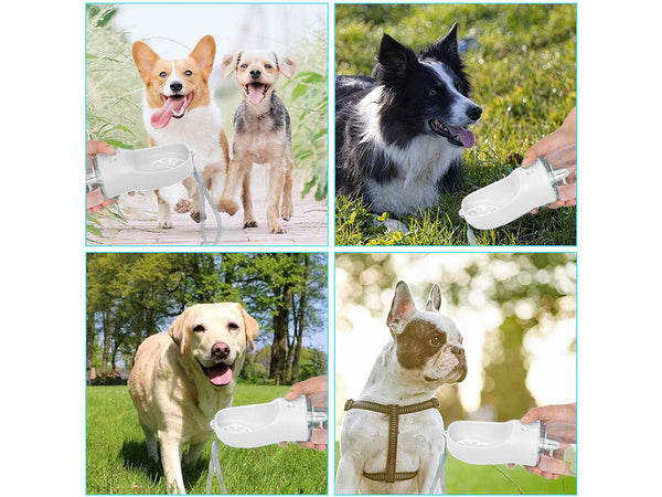 Vandens dubenėlis nešiojamam šuniui walking poison 380ml, Baltas, Szín, Fehér