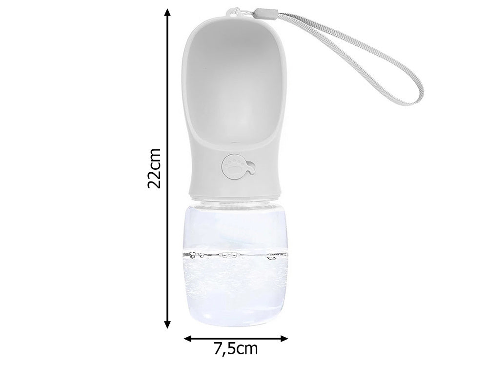 Vandens dubenėlis nešiojamam šuniui walking poison 380ml, Baltas, Szín, Fehér