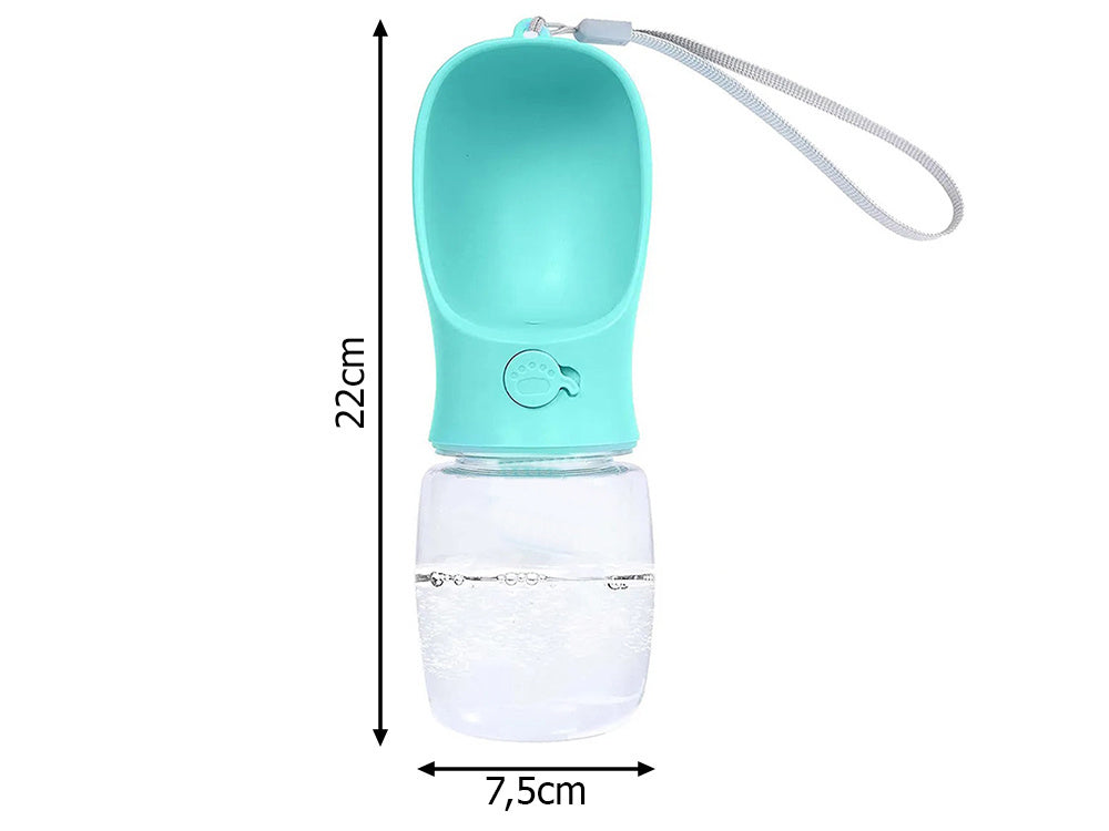 Vandens dubenėlis nešiojamam šuniui walking poison 380ml, Mėlyna, Szín, Kék
