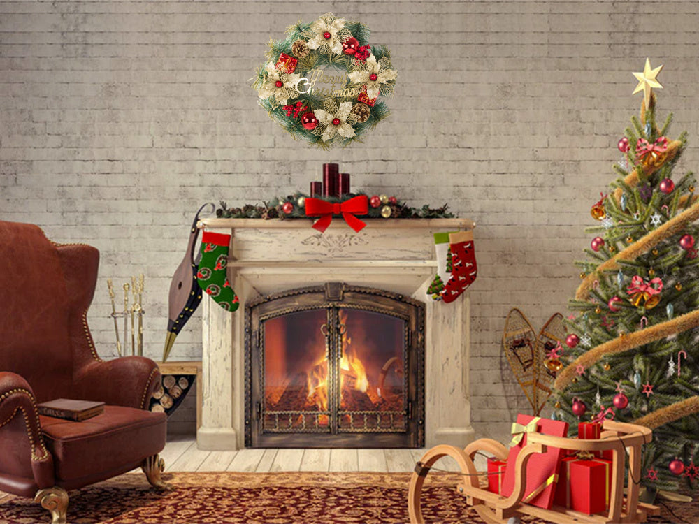 Kalėdų dekoracijos girlianda durų dekoracijos sienų dekoracijos kalėdinės dekoracijos