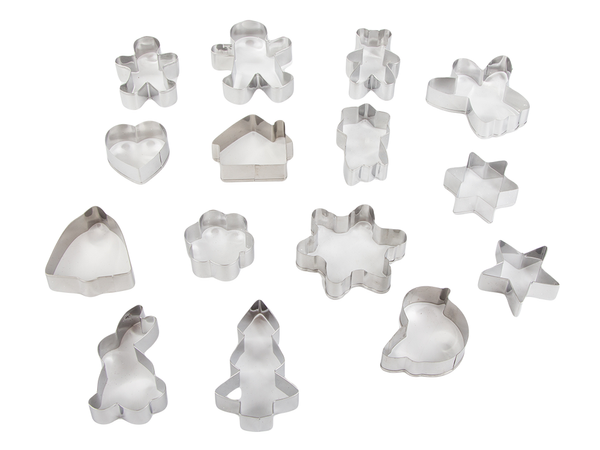 Imbierinių sausainių pjaustytuvai kalėdiniai sausainiai 15 vnt. Kepti