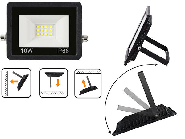 Prožektorius halogeninis prožektorius vedė 10w 6000k lauko vandeniui atsparus ip66