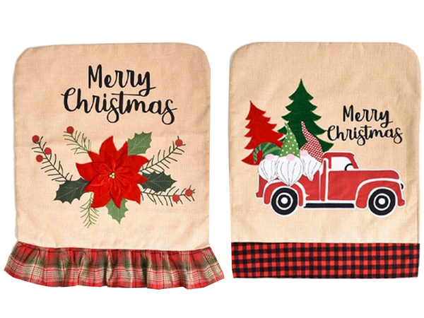 Kėdės atlošo užvalkalas kalėdinė dekoracija kalėdinė dekoracija dekoracija