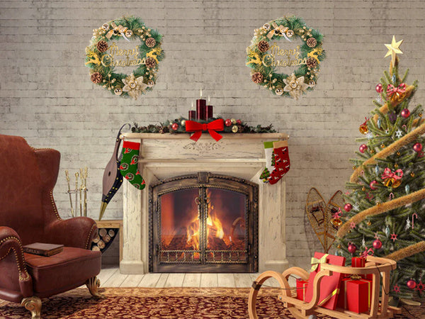 Kalėdinės dekoratyvinės girliandos sienų dekoracijos durų dekoracijos kalėdinės dekoracijos