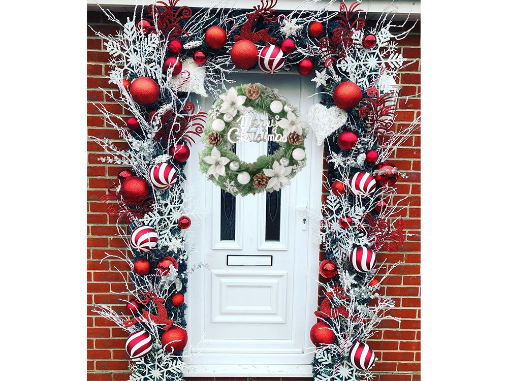 Kalėdinės dekoratyvinės girliandos sienų dekoracijos durų dekoracijos kalėdinės dekoracijos