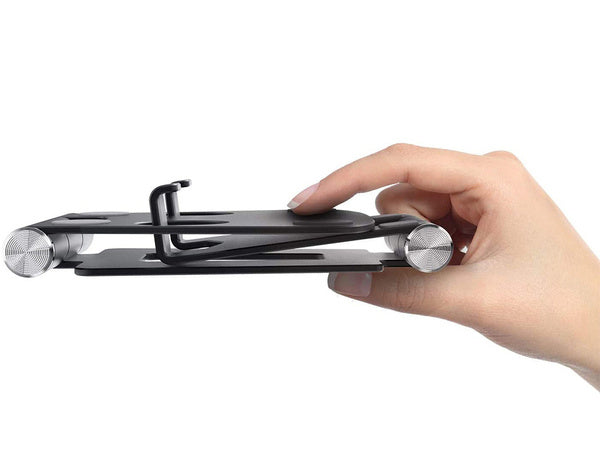 Telefono laikiklis planšetinio kompiuterio laikiklis metalinis neslystantis stovas, Juoda, Szín, Fekete