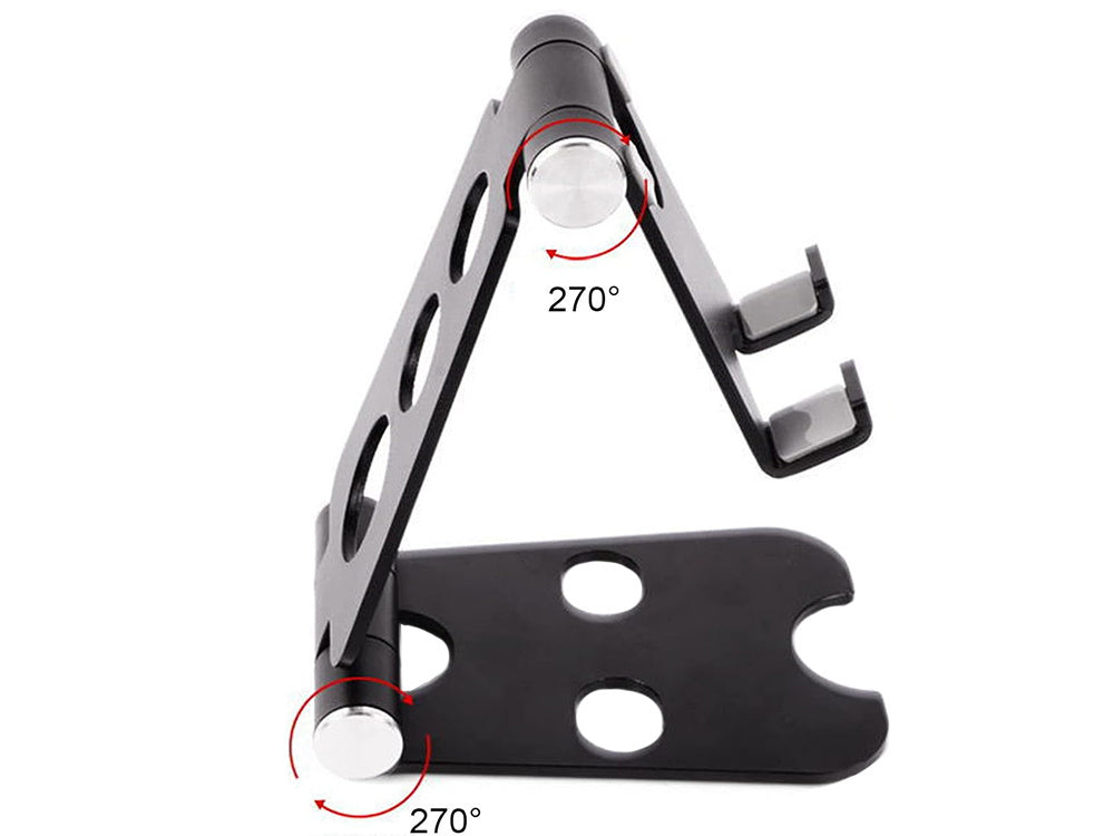 Telefono laikiklis planšetinio kompiuterio laikiklis metalinis neslystantis stovas, Juoda, Szín, Fekete