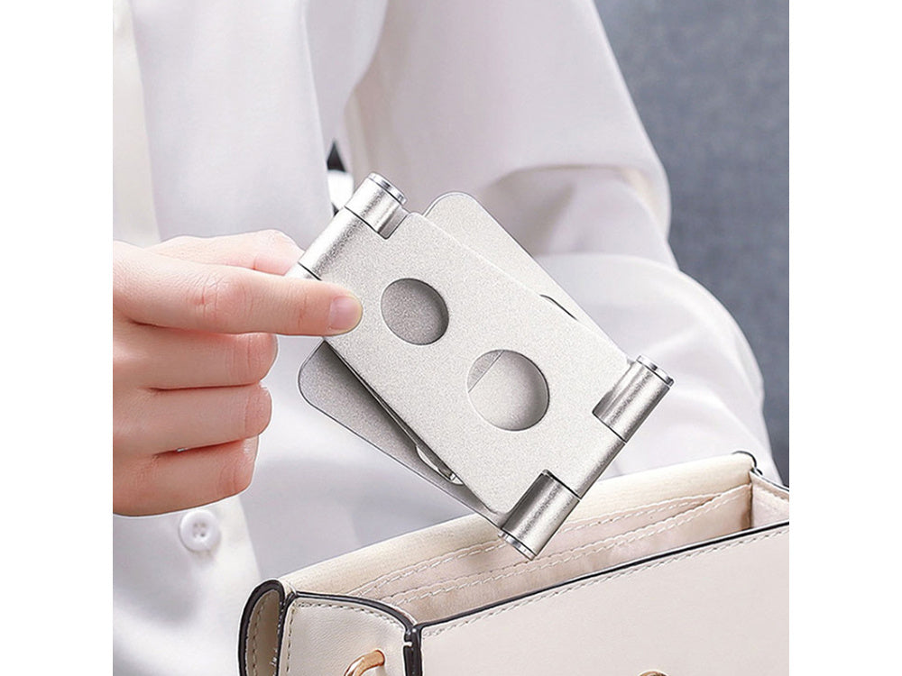 Telefono laikiklis planšetinio kompiuterio laikiklis metalinis neslystantis stovas, Sidabras, Szín, Ezüst