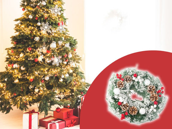 Girlianda kalėdinis vainikas kalėdinės dekoracijos durų apdaila langas