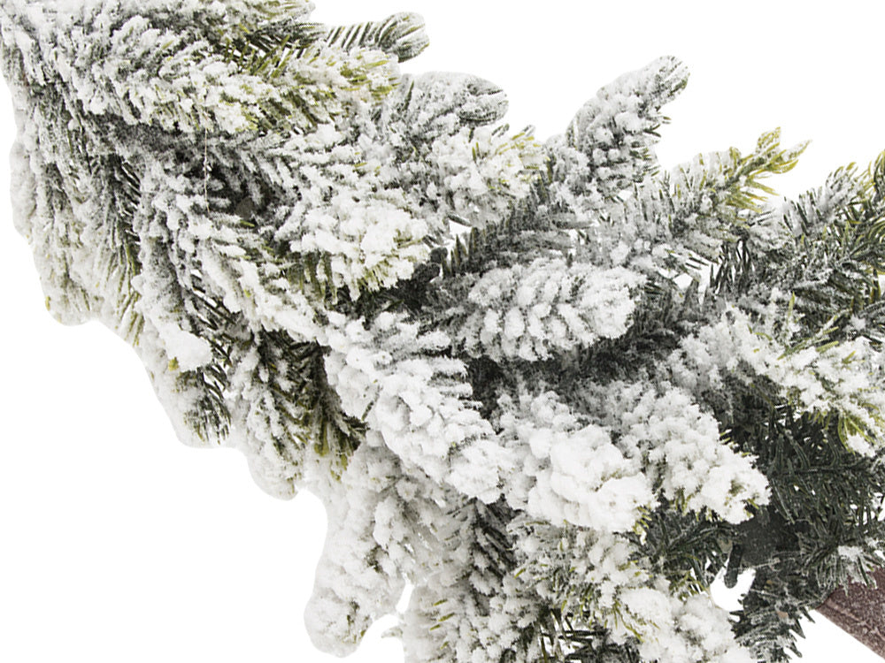 Dirbtinė kalėdų eglutė sniegas mažas dekoratyvinis stalas ant kamieno storas snieguotas