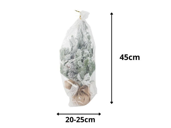 Dirbtinė kalėdų eglutė sniegas mažas 45cm dekoratyvinis stalas storas snieguotas