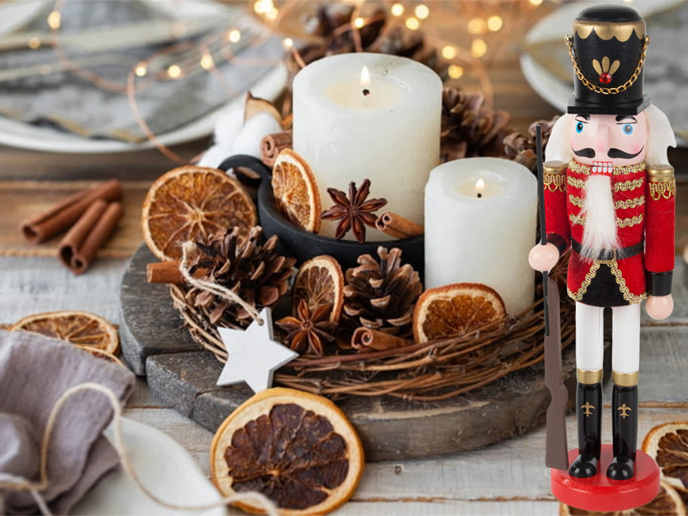 Nutcracker kareivis dewniany dekoratyvinė kalėdinė figūrėlė dovana