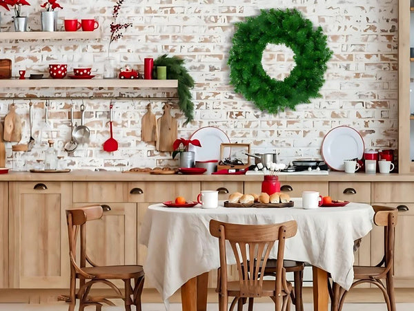 Kalėdinis vainikas durų dekoracija stalas didelis 50cm