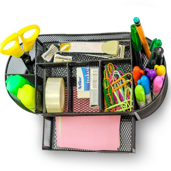 Rašomojo stalo organizatorius 8 skyriai stalčių spintos lentynos biuras metalas