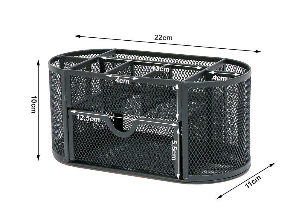Rašomojo stalo organizatorius 8 skyriai stalčių spintos lentynos biuras metalas