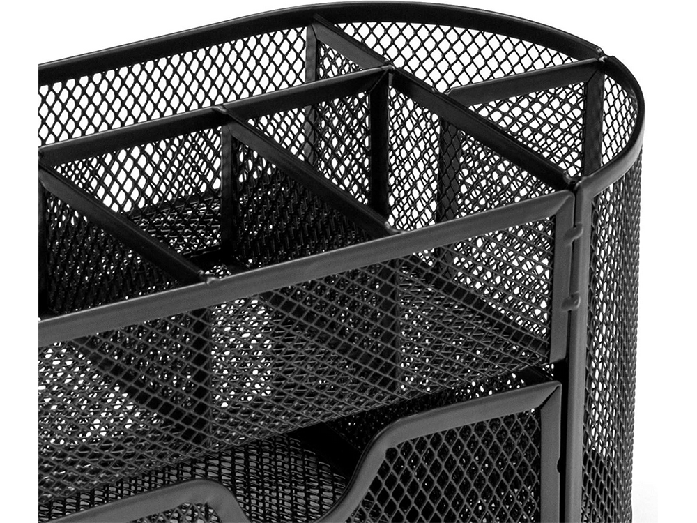 Rašomojo stalo organizatorius 8 skyriai stalčių spintos lentynos biuras metalas