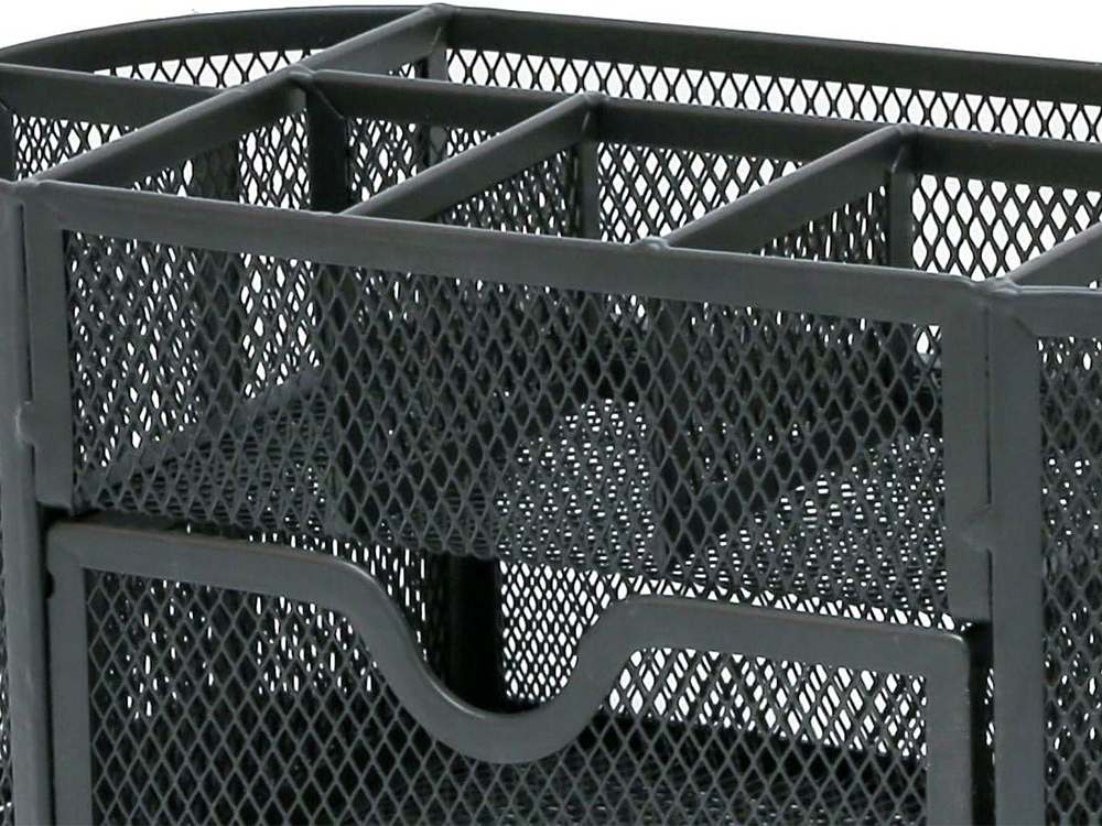 Rašomojo stalo organizatorius 8 skyriai stalčių spintos lentynos biuras metalas