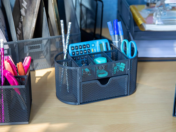 Rašomojo stalo organizatorius 8 skyriai stalčių spintos lentynos biuras metalas