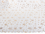 Kalėdinė staltiesė kalėdos baltos žvaigždės snaigės 140x220cm