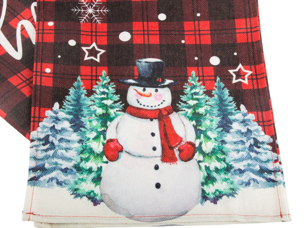 Kalėdų stalo bėgikas kalėdų išvakarės dekoratyvinis stalo bėgikas 180x32cm