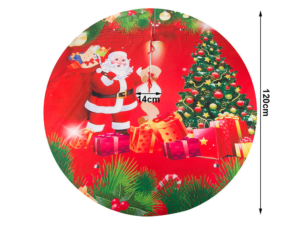 Kalėdų eglutės kilimėlis kalėdų dangtelis dovanų pakuotė apvalus