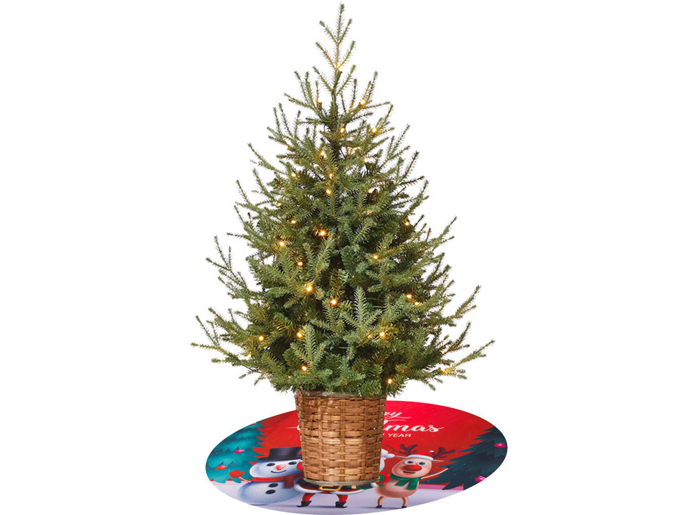 Kalėdų eglutės kilimėlis kalėdų dangtelis dovanų pakuotė apvalus