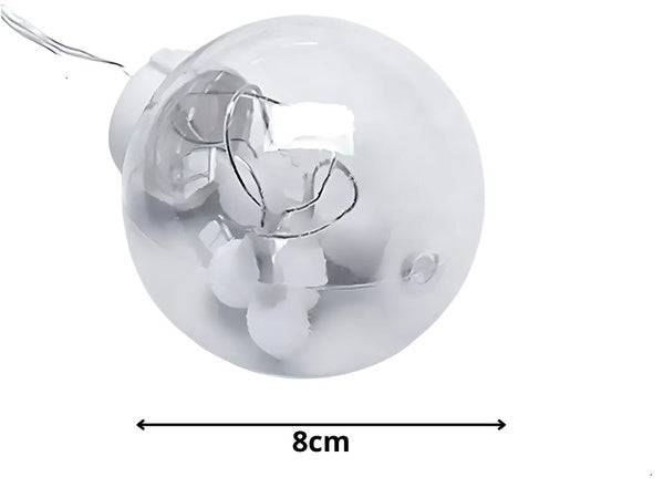 Šviesos užuolaida šventinė girlianda bauble dekoravimas 138 vadovaujama šilta spalva ip44