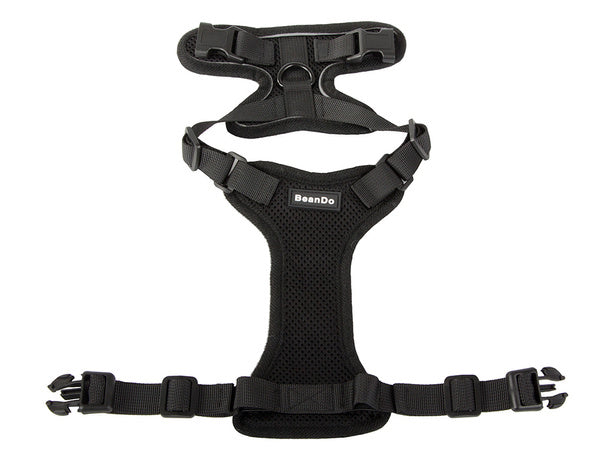 Diržai be spaudimo šunų vaikščiojimo diržai rankena lengva minkšta stipri sagtis xl, Juoda, Szín, Fekete